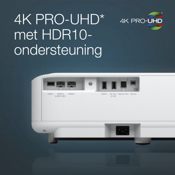 Epson EH-LS650W 4K PRO-UHD smart laserprojector, 3600 lumen, scherm van maximaal 120 inch - Afbeelding 19