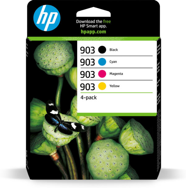 HP 903 4-pack originele inktcartridges, cyaan/magenta/geel