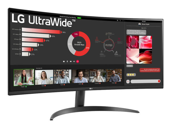 LG 34WR50QK-B computer monitor 86,4 cm (34") 3440 x 1440 Pixels Wide Quad HD Zwart - Afbeelding 3