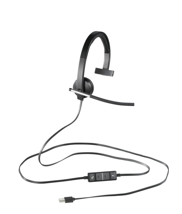 Logitech H650e Headset Bedraad Hoofdband Kantoor/callcenter USB Type-A Zwart, Zilver - Afbeelding 2