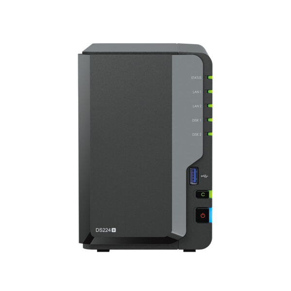 Synology DiskStation DS224+ data-opslag-server NAS Desktop Intel® Celeron® J4125 2 GB DDR4 Zwart