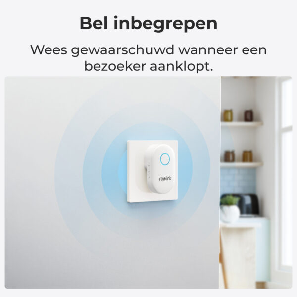 Reolink D340W - 5 MP videodeurbel met bel, 2,4/5 GHz wifi, persoonsdetectie, tweewegaudio, werkt met NVR's - Afbeelding 10