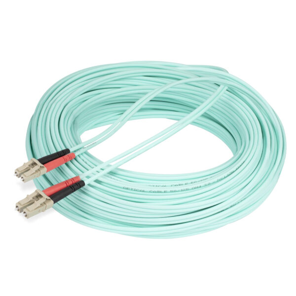 StarTech.com 25m LC/UPC naar LC/UPC OM4 Multimode Glasvezel Kabel, 50/125µm LOMMF/VCSEL Zipcord Fiber, 100G Netwerken, Low Inser - Afbeelding 5