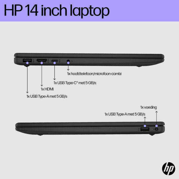 HP 14-ep0035nd Intel® Core™ i5 i5-1235U Laptop 35,6 cm (14") Full HD 8 GB DDR4-SDRAM 512 GB SSD Wi-Fi 6E (802.11ax) Windows 11 H - Afbeelding 32