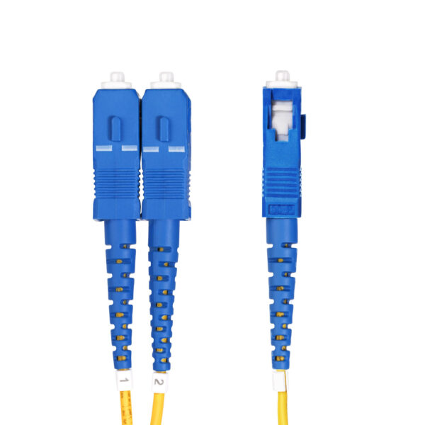 StarTech.com 7m LC naar SC (UPC) OS2 Single Mode Duplex Glasvezel Kabel, 9/125µm, Laser Optimized, 100G, Flexibel Buigen, Low In - Afbeelding 2