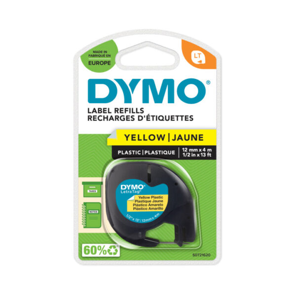 DYMO S0721620 labelprinter-tape Zwart op geel - Afbeelding 2