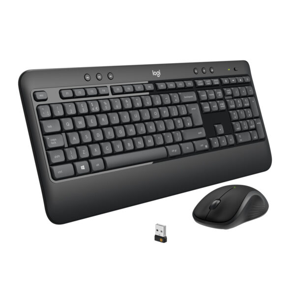 Logitech Advanced MK540 toetsenbord Inclusief muis Universeel USB QWERTZ Duits Zwart, Wit - Afbeelding 2