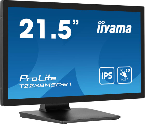 iiyama ProLite T2238MSC-B1 computer monitor 54,6 cm (21.5") 1920 x 1080 Pixels Full HD LED Touchscreen Zwart - Afbeelding 4