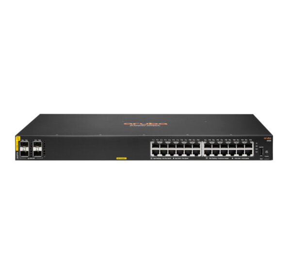 Hewlett Packard Enterprise Aruba 6100 24G Class4 PoE 4SFP+ 370W Managed L3 Gigabit Ethernet (10/100/1000) Power over Ethernet (P