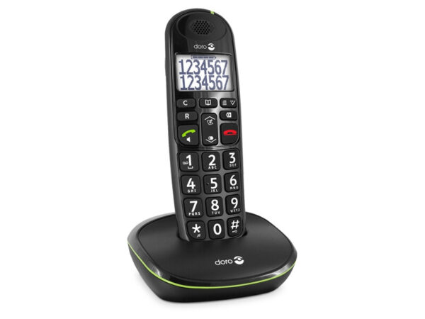 Doro PhoneEasy 110 DECT-telefoon Nummerherkenning Zwart