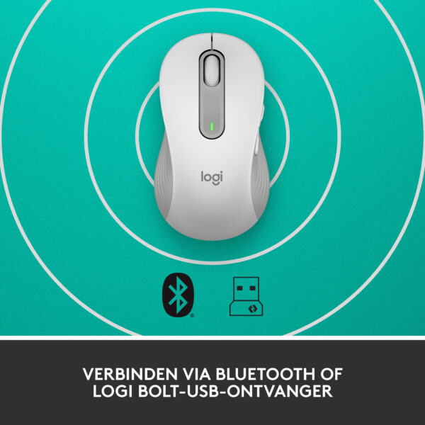 Logitech Signature M650 muis Kantoor Linkshandig RF-draadloos + Bluetooth Optisch 4000 DPI - Afbeelding 9