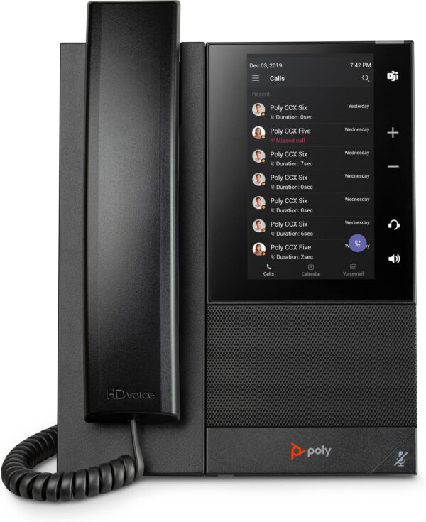 POLY CCX 505 Business Media Phone voor Microsoft Teams met PoE-ondersteuning - Afbeelding 6