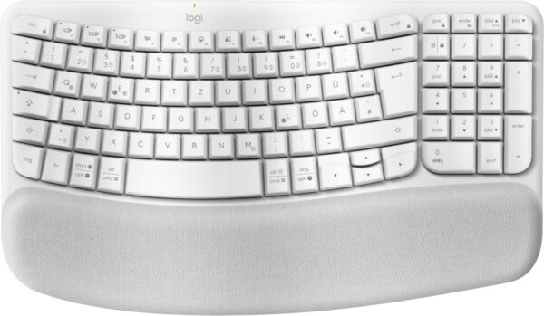 Logitech Wave Keys toetsenbord Kantoor RF-draadloos + Bluetooth QWERTZ Duits Wit