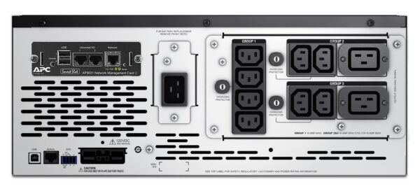 APC Smart-UPS X SMX2200HVNC - 2200VA, 8x C13, 2x C19 uitgang, USB, uitbreidbare runtime, short depth, NMC - Afbeelding 13