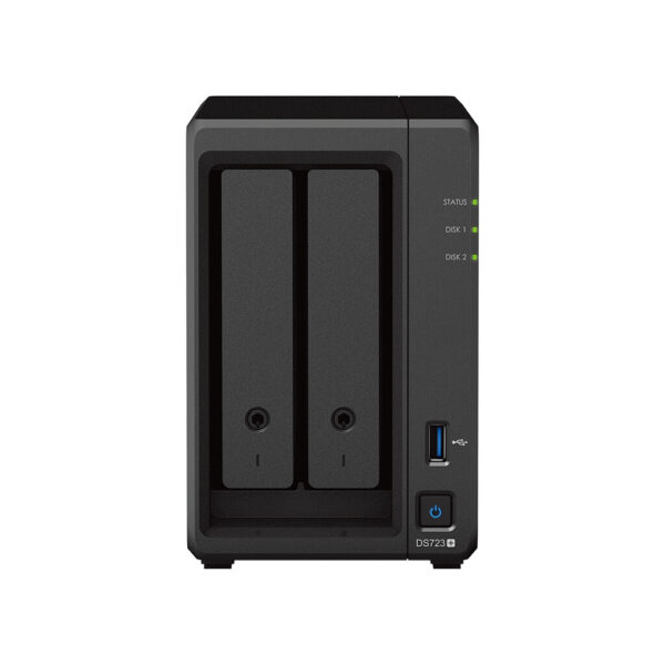 Synology DiskStation DS723+ data-opslag-server NAS Tower Ryzen Embedded R1600 2 GB DDR4 DiskStation Manager Zwart - Afbeelding 2