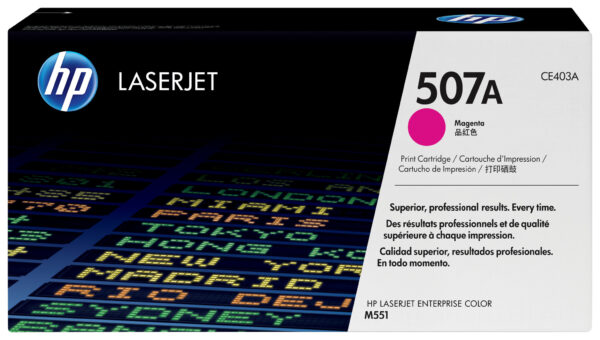 HP 507A originele magenta LaserJet tonercartridge