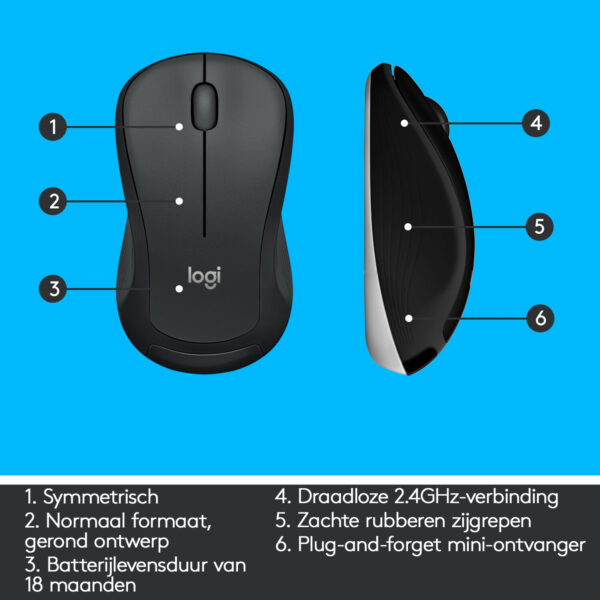 Logitech Advanced MK540 toetsenbord Inclusief muis Universeel USB QWERTY US International Zwart, Wit - Afbeelding 10