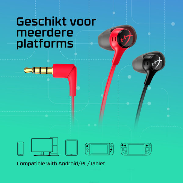 HyperX Cloud Earbuds II rood - Afbeelding 6