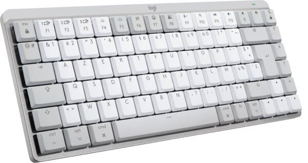 Logitech MX Mini Mechanical for Mac toetsenbord Kantoor Bluetooth AZERTY Frans Grijs, Wit - Afbeelding 2