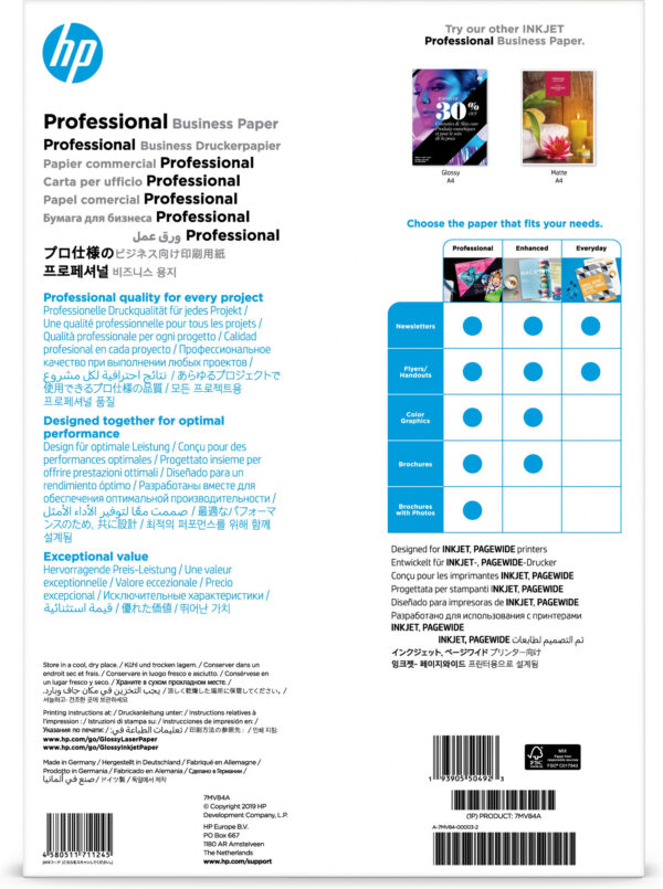 HP Professional Business Paper, glanzend, 180 g/m2, A3 (297 x 420 mm), 150 vellen - Afbeelding 2