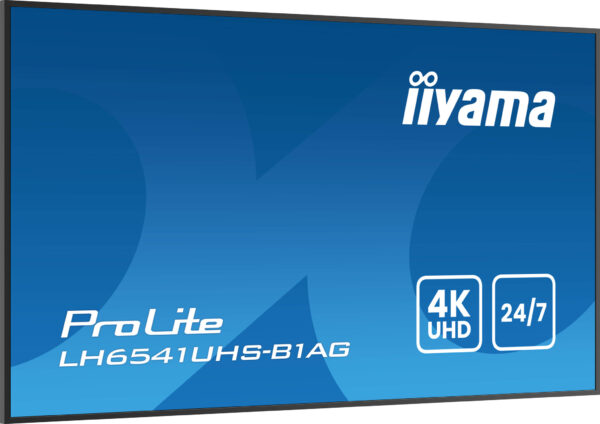 iiyama LH6541UHS-B1AG beeldkrant 163,8 cm (64.5") LCD 500 cd/m² 4K Ultra HD Zwart 24/7 - Afbeelding 6