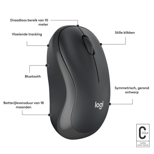 Logitech M240 muis Reizen Ambidextrous Bluetooth - Afbeelding 12