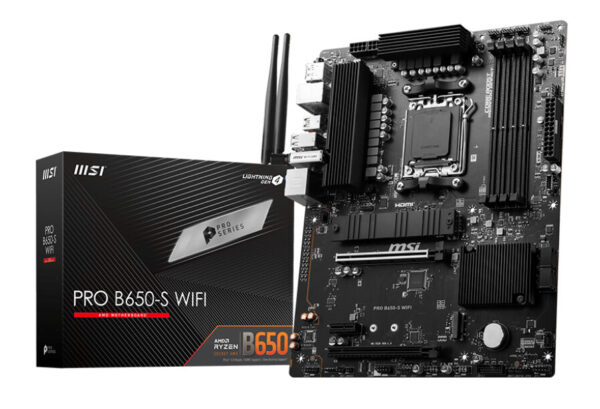 MSI PRO B650-S WIFI moederbord AMD B650 Socket AM5 ATX