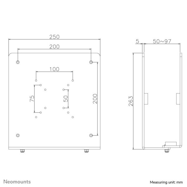 Neomounts nuc/thin client houder - Afbeelding 2