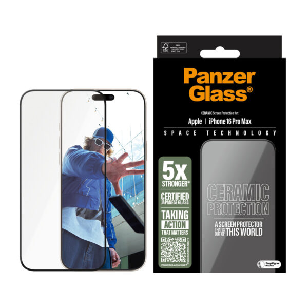 PanzerGlass PG Ceramic Scrn iPhone 16P 6.9Inch UWF - Afbeelding 2