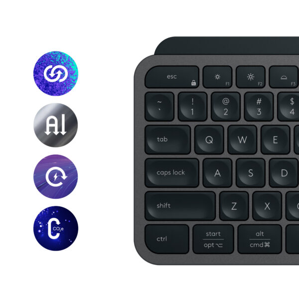 Logitech MX Keys S toetsenbord Universeel RF-draadloos + Bluetooth QWERTY US International Grafiet - Afbeelding 9