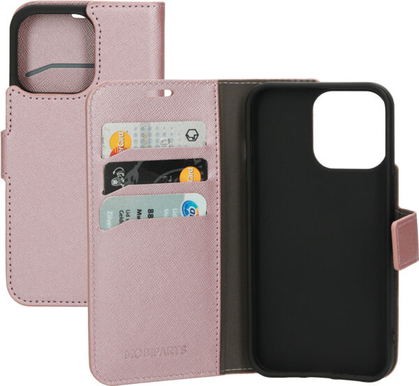 Mobiparts Saffiano Wallet Case Apple iPhone 13 Pro Pink - Afbeelding 10