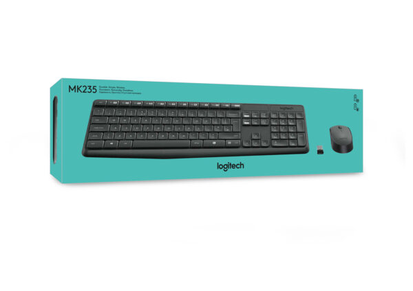 Logitech MK235 toetsenbord Inclusief muis Thuis USB QWERTY US International Grijs - Afbeelding 12