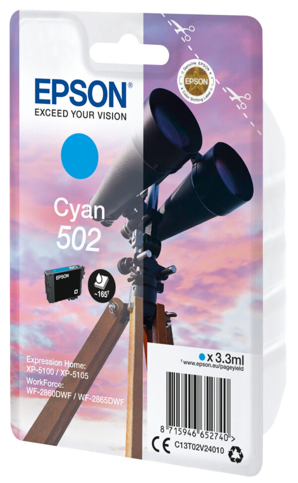 Epson Singlepack Cyan 502 Ink - Afbeelding 2