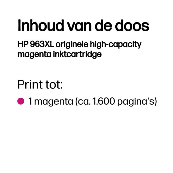 HP 963XL originele high-capacity magenta inktcartridge - Afbeelding 11