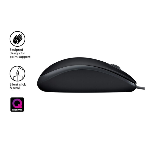 Logitech B110 Silent muis Kantoor Ambidextrous USB Type-A Optisch 1000 DPI - Afbeelding 5