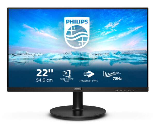 Philips V Line 222V8LA/00 computer monitor 54,6 cm (21.5") 1920 x 1080 Pixels Full HD LCD Zwart - Afbeelding 5