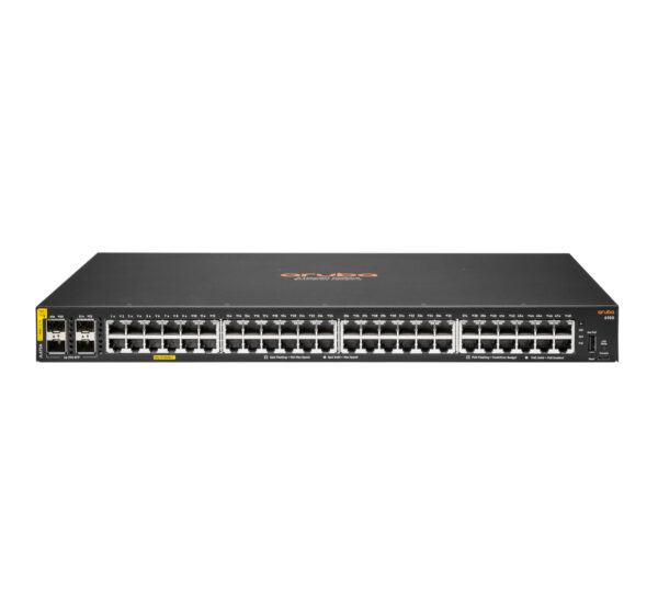 Hewlett Packard Enterprise Aruba 6100 48G Class4 PoE 4SFP+ 370W Managed L3 Gigabit Ethernet (10/100/1000) Power over Ethernet (P