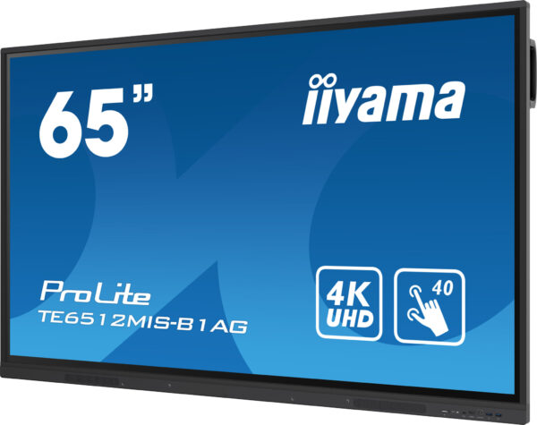 iiyama TE6512MIS-B3AG beeldkrant Kiosk-ontwerp 165,1 cm (65") LCD Wifi 400 cd/m² 4K Ultra HD Zwart Touchscreen Type processor An - Afbeelding 4