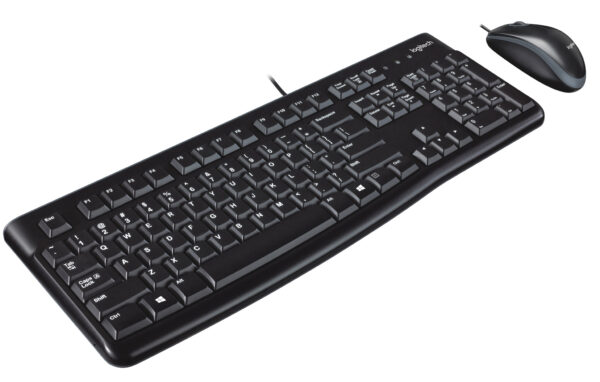 Logitech Desktop MK120 toetsenbord Inclusief muis Kantoor USB QWERTY US International Zwart