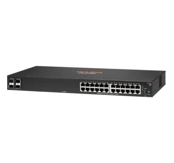 Hewlett Packard Enterprise Aruba 6100 24G 4SFP+ Managed L3 Gigabit Ethernet (10/100/1000) 1U Zwart - Afbeelding 2