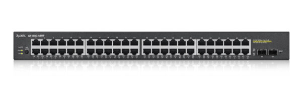 Zyxel GS1900-48HP Managed L2 Gigabit Ethernet (10/100/1000) Power over Ethernet (PoE) Zwart - Afbeelding 3