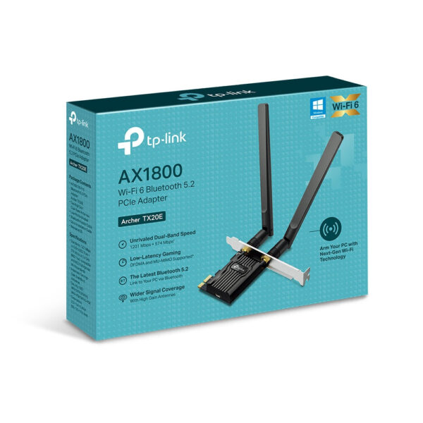 TP-Link Archer TX20E Intern WLAN / Bluetooth 1800 Mbit/s - Afbeelding 2