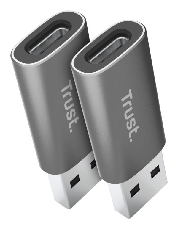 Trust Calyx USB Type-C USB Type-A Grijs - Afbeelding 2