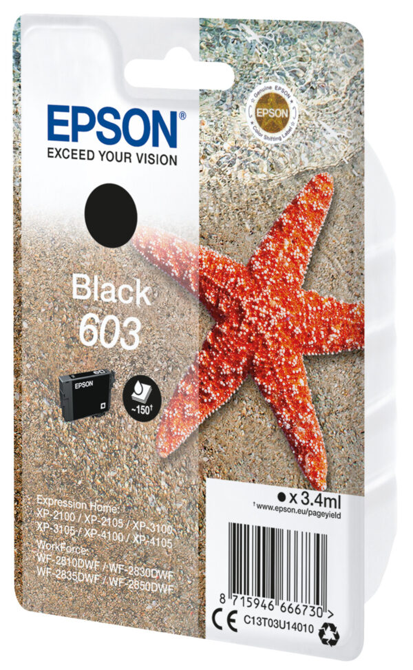 Epson Singlepack Black 603 Ink - Afbeelding 2