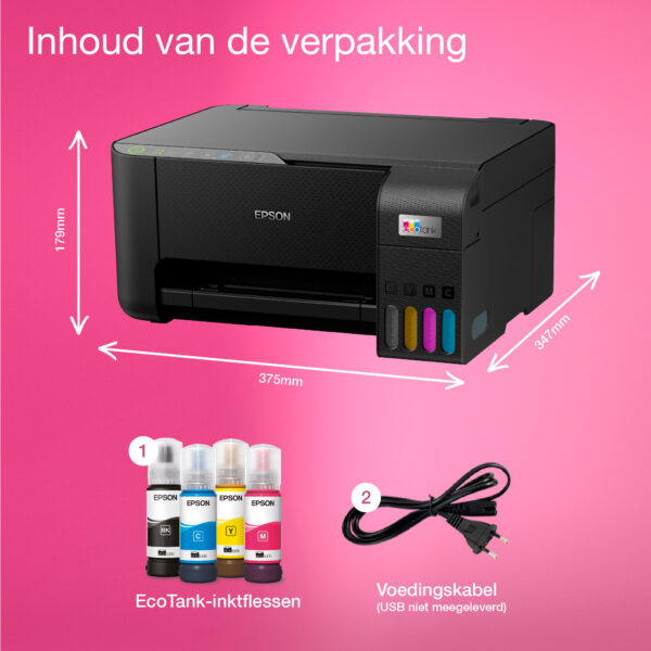 Epson EcoTank ET-2860 A4 multifunctionele Wi-Fi-printer met inkttank, inclusief tot 3 jaar inkt - Afbeelding 10