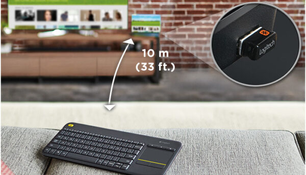 Logitech Wireless Touch Keyboard K400 Plus HTPC-toetsenbord voor tv's met pc-aansluiting - Afbeelding 20