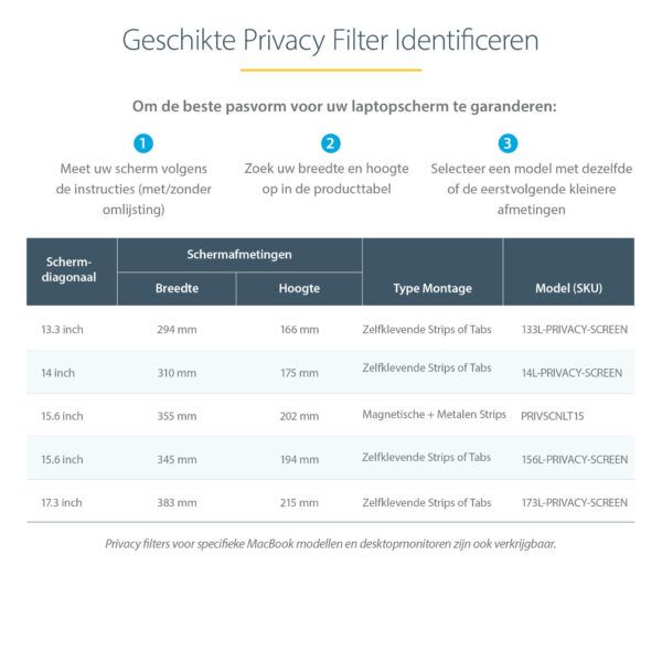 StarTech.com 14in Privacy Filter voor Laptop, Anti-Glans Privacy Scherm voor 16:9 Breedbeeld Displays, Laptop Monitor Screen Pro - Afbeelding 11