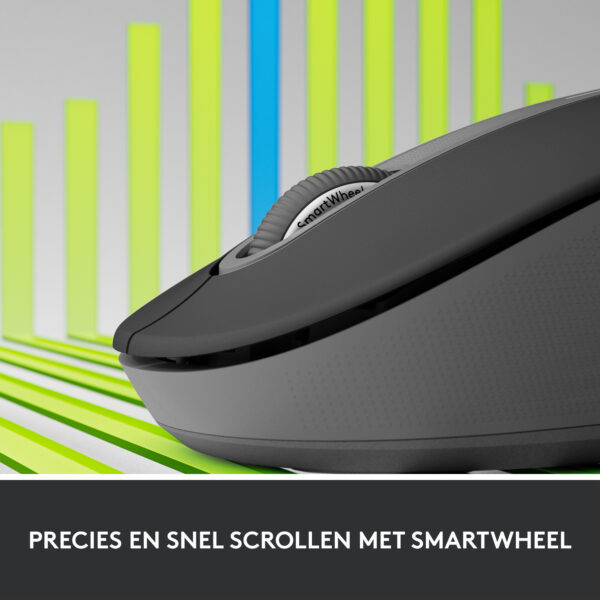 Logitech Signature M650 Draadloze Muis - Voor kleine tot middelgrote handen, 2 jaar batterijduur, stil klikken, aanpasbare zijkn - Afbeelding 7