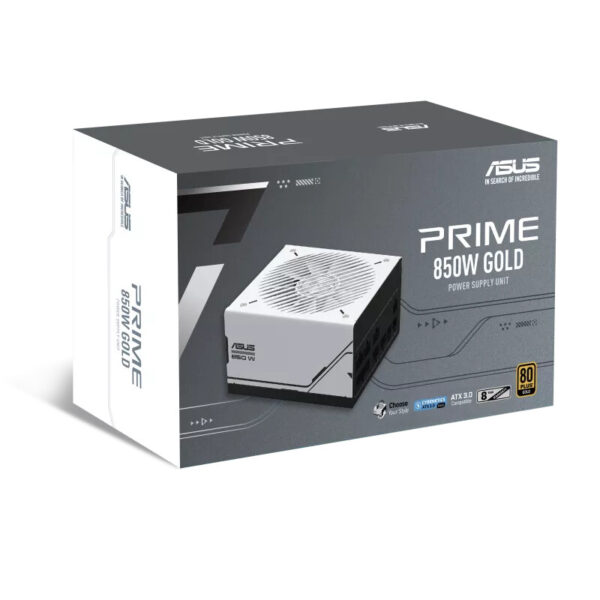 ASUS Prime 850W Gold ( AP-850G ) power supply unit 20+4 pin ATX ATX Zwart, Wit - Afbeelding 11