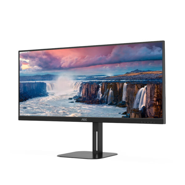 AOC V5 U34V5C/BK computer monitor 86,4 cm (34") 3440 x 1440 Pixels UltraWide Quad HD LCD Zwart - Afbeelding 3